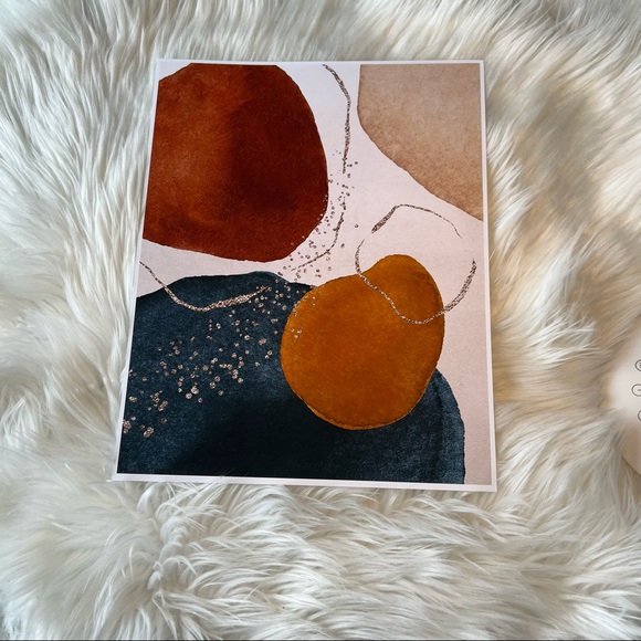 Modern Abstract Shape Wall Art Poster Print UNFRAMED. - Picture 8 of 14